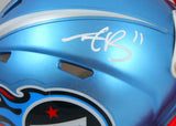 AJ Brown Signed Tennessee Titans Flash Speed Mini Helmet-Beckett W Hologram *White Image 2