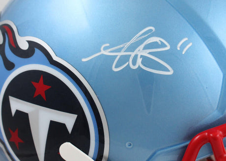 AJ Brown Autographed Tennessee Titans F/S Flash Speed Authentic Helmet-Beckett W Hologram *White Image 2