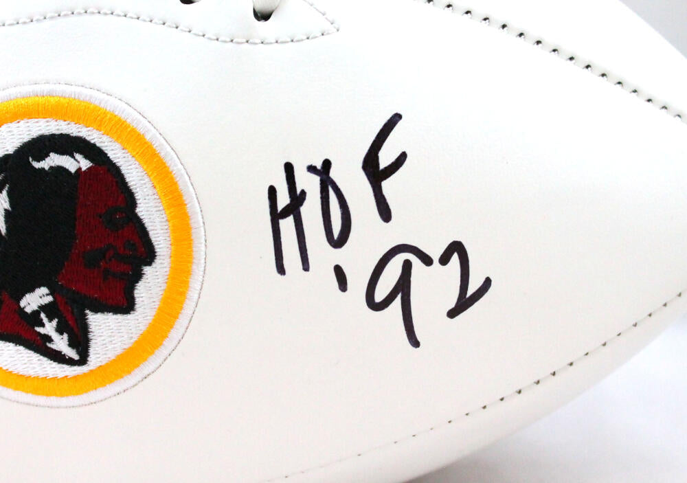 John Riggins Autographed Washington Redskins Logo Football w/HOF-Beckett W Hologram
