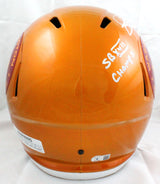 Joe Theismann Signed F/S WFT Flash Speed Helmet w/2 Insc.-Beckett W Hologram *White