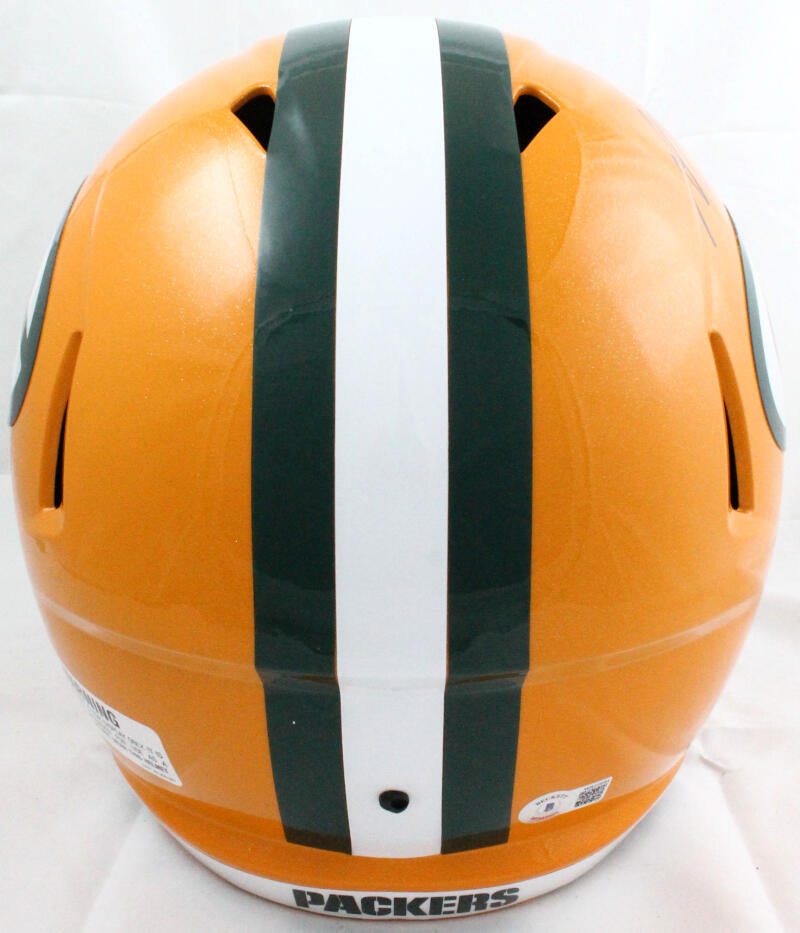 Davante Adams Autographed Green Bay Packers F/S Speed Helmet-Beckett W Hologram *Black Image 4
