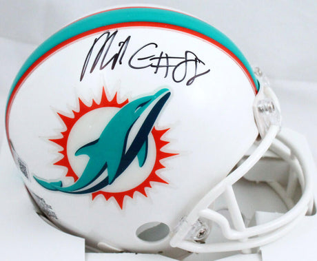 Mike Gesicki Autographed Miami Dolphins Mini Helmet-Beckett W Hologram *Black Image 1