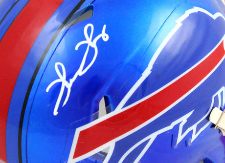 Thurman Thomas Autographed Buffalo Bills Flash Speed Mini Helmet-Beckett W Hologram *White