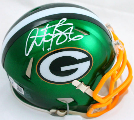 Antonio Freeman Autographed Green Bay Packers Flash Speed Mini Helmet-Beckett W Hologram *White Image 1