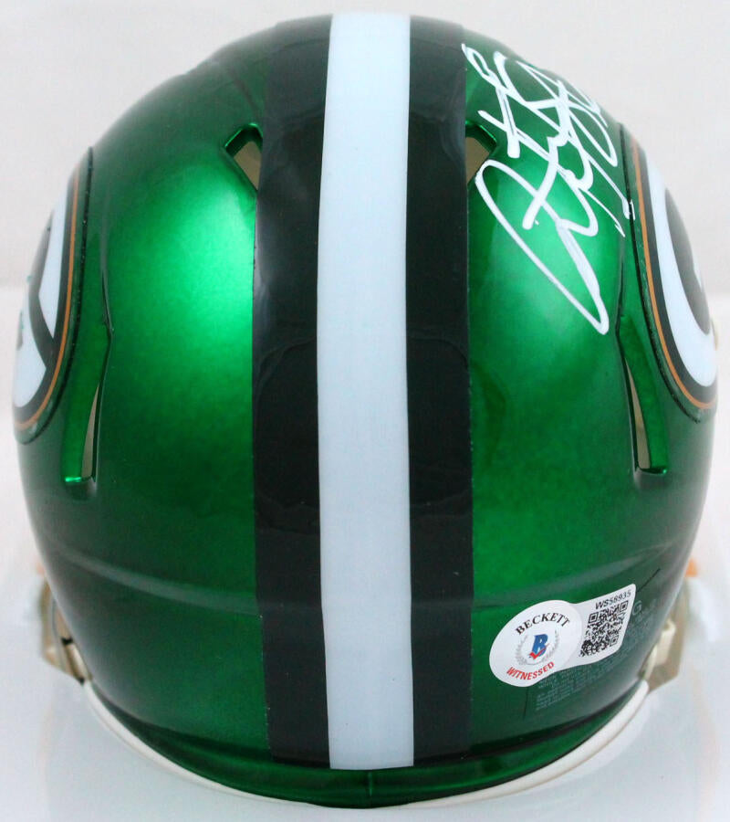 Antonio Freeman Autographed Green Bay Packers Flash Speed Mini Helmet-Beckett W Hologram *White Image 3