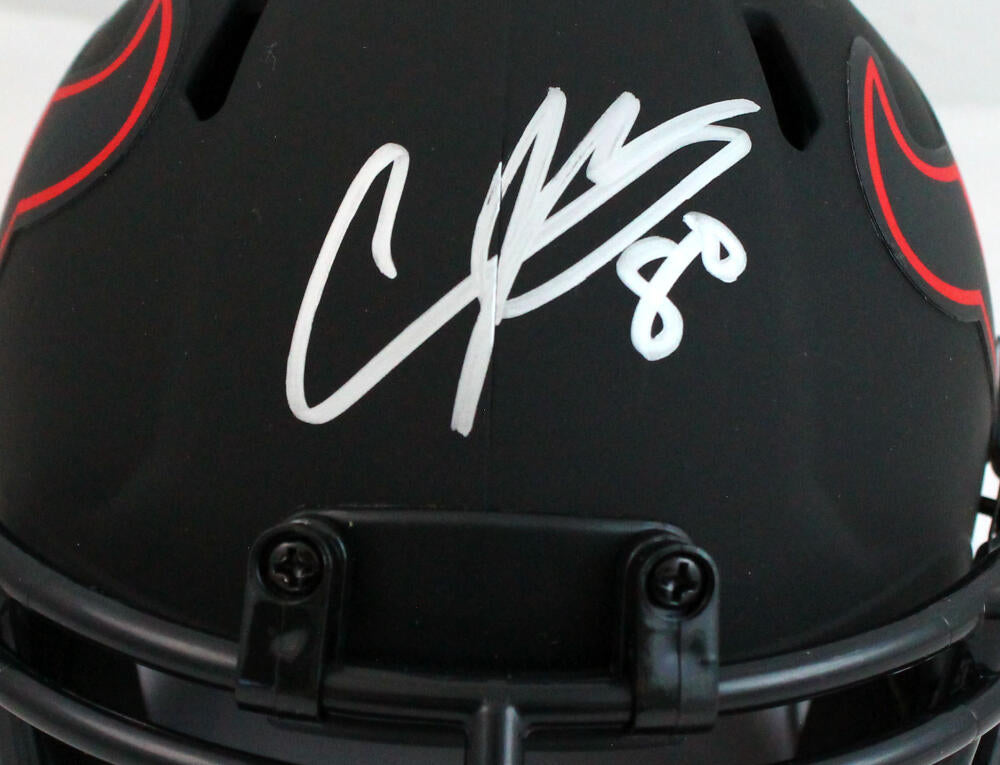 Andre Johnson Autographed Houston Texans Eclipse Speed Mini Helmet-JSA W Auth *Silver Image 2