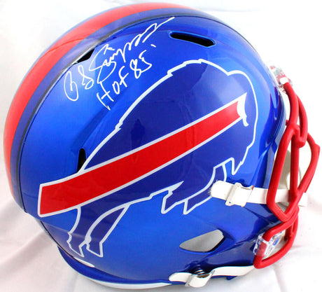 OJ Simpson Autographed Buffalo Bills F/S Flash Speed Helmet w/HOF-JSA W *White Image 1