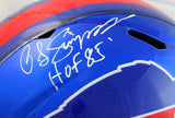 OJ Simpson Autographed Buffalo Bills F/S Flash Speed Helmet w/HOF-JSA W *White Image 2