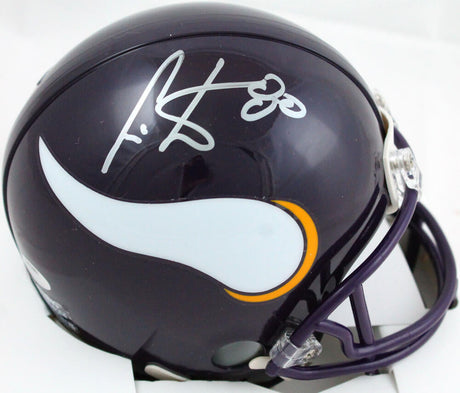 Cris Carter Autographed Minnesota Vikings Mini Helmet-Beckett Hologram *Silver Image 1