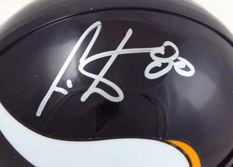 Cris Carter Autographed Minnesota Vikings Mini Helmet-Beckett Hologram *Silver Image 2