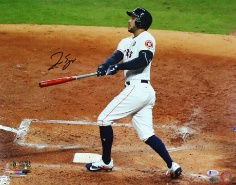 George Springer Autographed Houston Astros 16x20 WS Home Run Photo-Beckett W *Blue Image 1