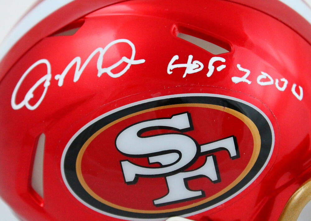 Joe Montana Autographed San Francisco 49ers Flash Speed Mini Helmet w/HOF-Fanatics *White Image 2