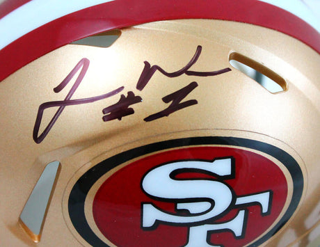 Jimmie Ward Autographed San Francisco 49ers Speed Mini Helmet-Beckett W Hologram *Black Image 2