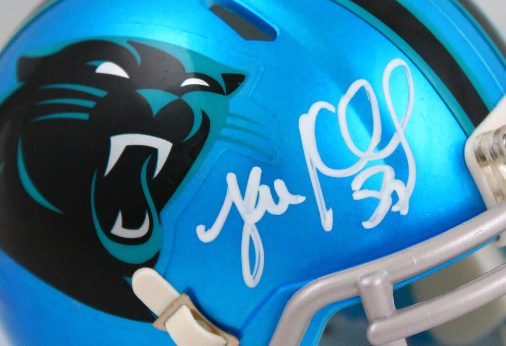 Luke Kuechly Autographed Carolina Panthers Flash Speed Mini Helmet-Beckett W Hologram*White Image 2