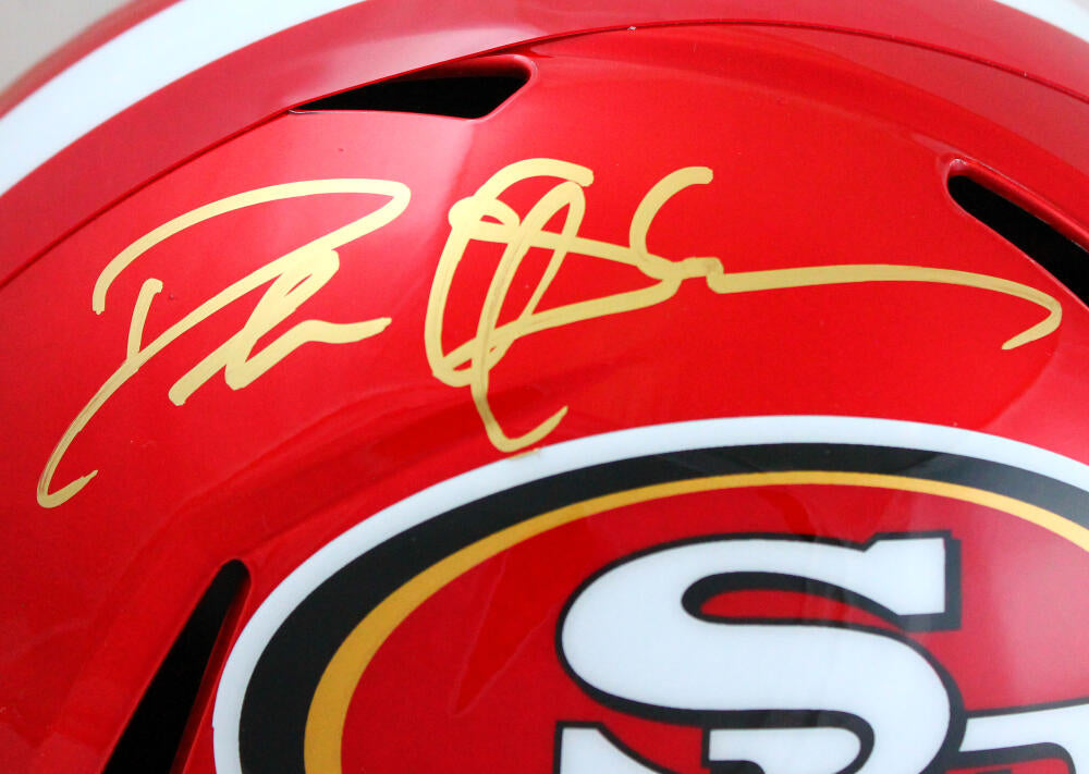 Deion Sanders Autographed San Francisco 49ers F/S Flash Speed Helmet-Beckett W Hologram *Gold Image 2