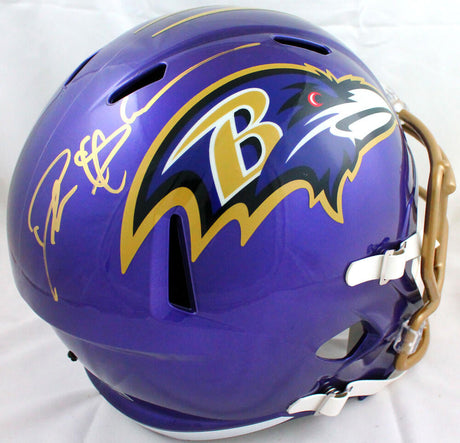 Deion Sanders Autographed Baltimore Ravens F/S Flash Speed Helmet-Beckett W Hologram *Gold Image 1