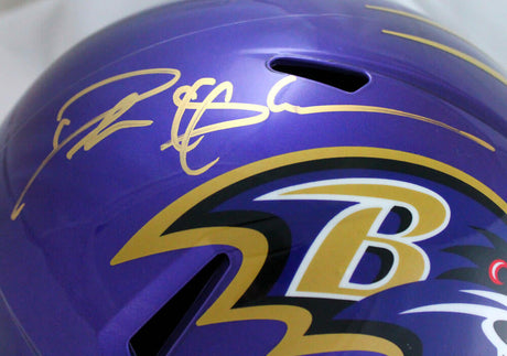 Deion Sanders Autographed Baltimore Ravens F/S Flash Speed Helmet-Beckett W Hologram *Gold Image 2
