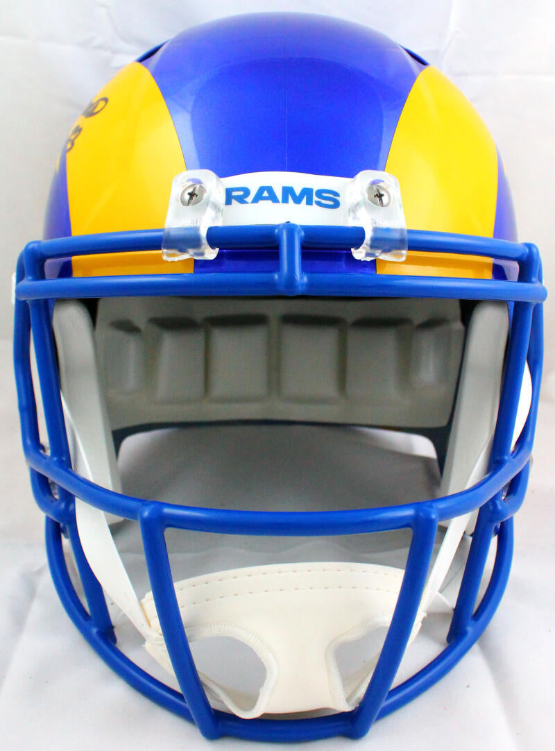 Cam Akers Autographed Los Angeles Rams F/S 2020 Speed Helmet-Beckett W Hologram *Black Image 3