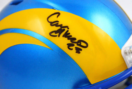 Cam Akers Autographed Los Angeles Rams 2020 Speed Mini Helmet-Beckett W Hologram *Black Image 2