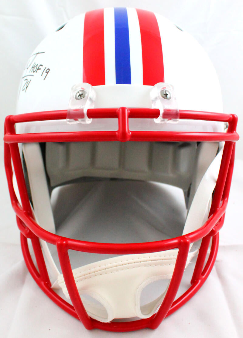 Ty Law Autographed New England Patriots F/S 90-92 Speed Helmet w/ HOF-Beckett W Hologram Image 3
