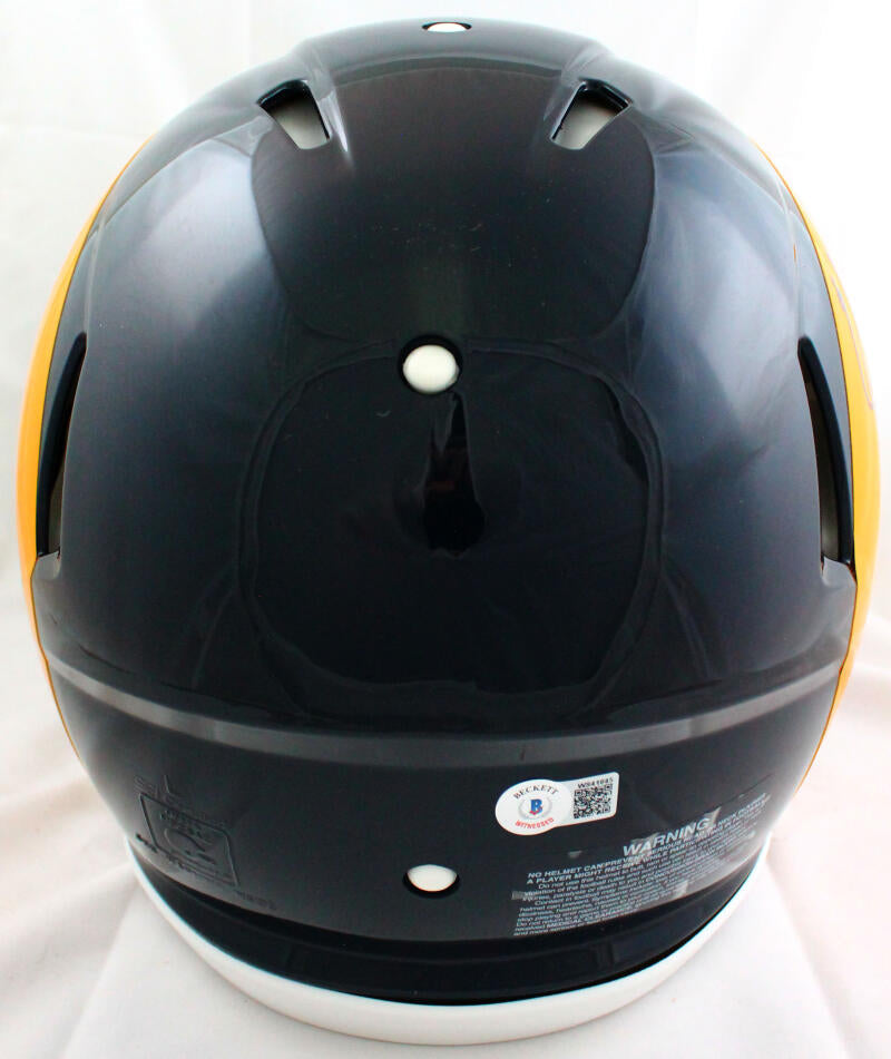 Eric Dickerson Autographed F/S LA Rams 81-99 Speed Authentic Helmet w/2Insc.-Beckett W Hologram *Black Image 4