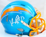 Keenan Allen Autographed LA Chargers Flash Speed Mini Helmet-Beckett W Hologram *White Image 1