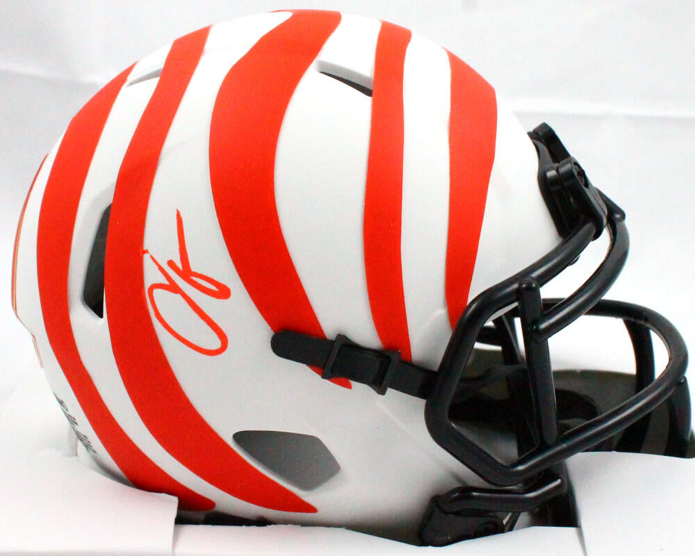 Chad Johnson Autographed Cincinnati Bengals Lunar Speed Mini Helmet-Beckett W Hologram *Orange Image 1