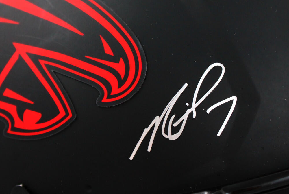 Michael Vick Autographed Atlanta Falcons F/S Eclipse Speed Authentic Helmet-Beckett W Hologram *Silver Image 2