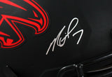 Michael Vick Autographed Atlanta Falcons F/S Eclipse Speed Authentic Helmet-Beckett W Hologram *Silver Image 3