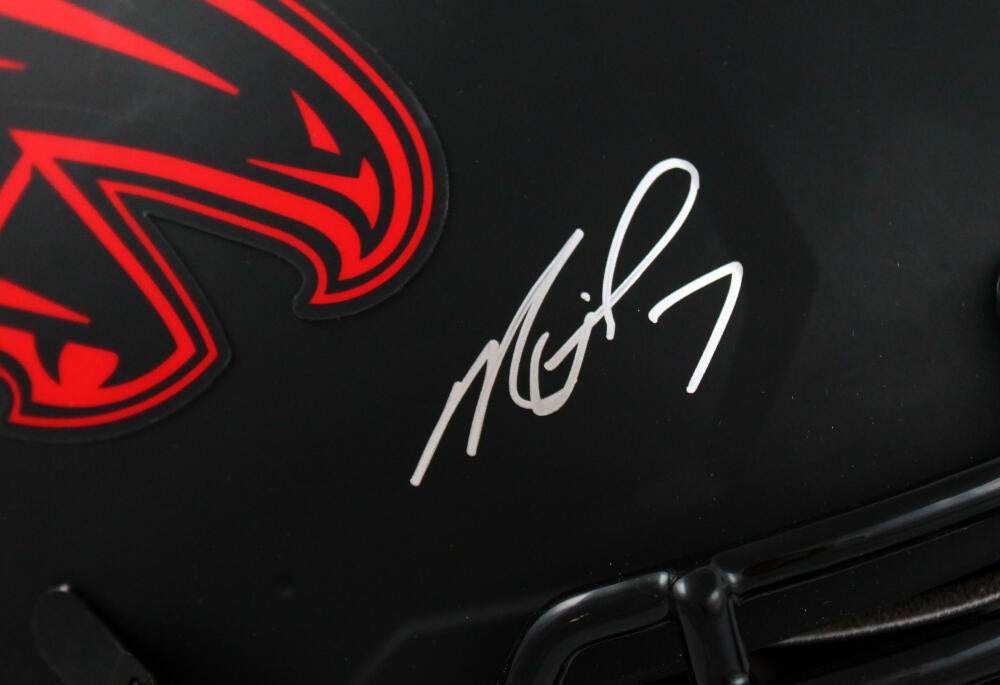 Michael Vick Autographed Atlanta Falcons F/S Eclipse Speed Authentic Helmet-Beckett W Hologram *Silver Image 3