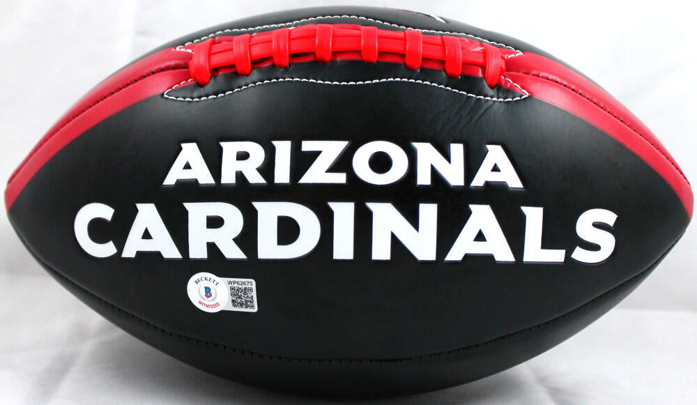 Kurt Warner Autographed Arizona Cardinals Black Logo Football-Beckett W Hologram *White Image 3