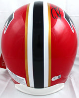 Deion Sanders Autographed Falcons 66-69 Authentic F/S Helmet w/Insc.-Beckett W Hologram Image 4