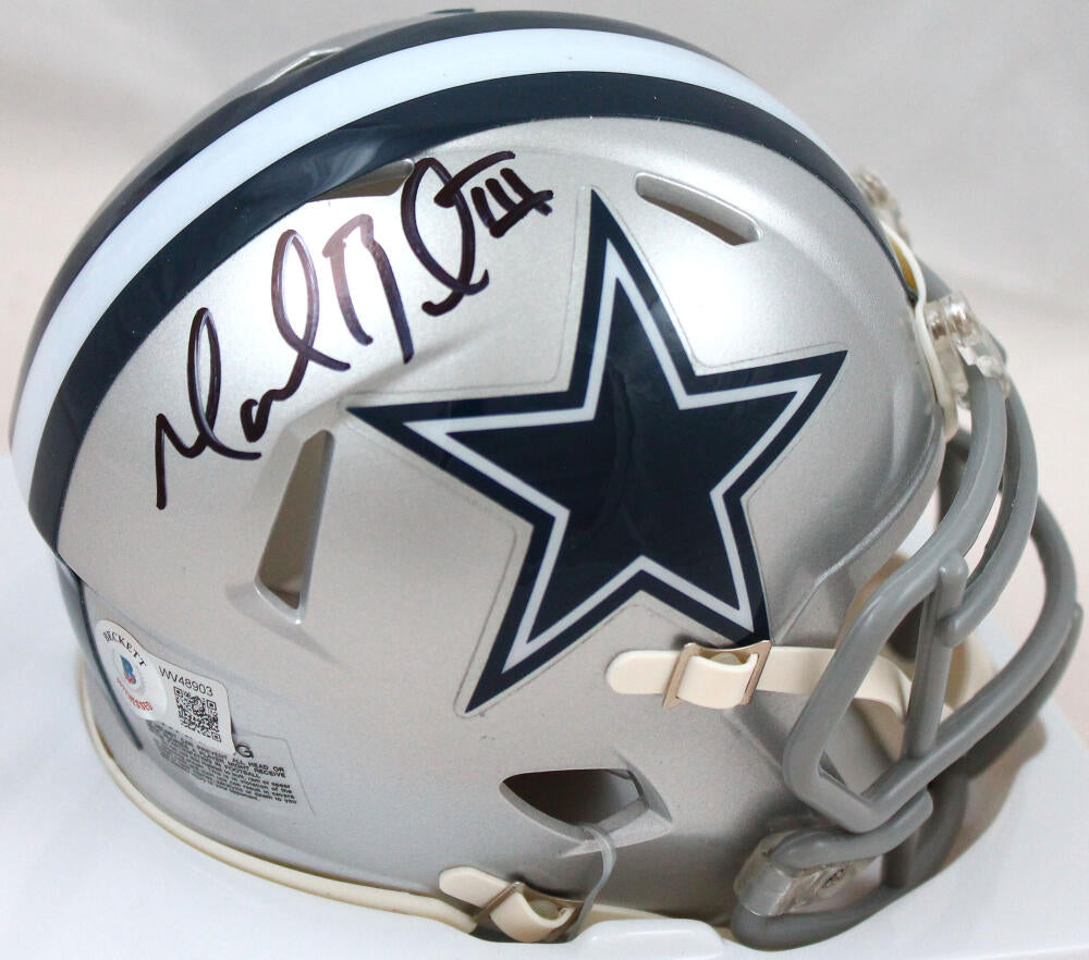 Marion Barber Autographed Dallas Cowboys Speed Mini Helmet-Beckett W Hologram *Black Image 1
