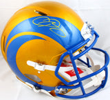 Odell Beckham Jr. Autographed Los Angeles Rams F/S Flash Speed Authentic Helmet-Beckett W Hologram *Yellow Image 1