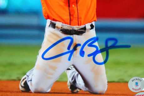 Alex Bregman Signed Houston Astros 8x10 Celebration Photo-Beckett W Hologram *Blue Image 2