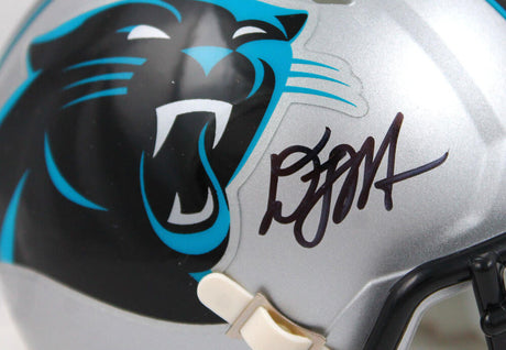 DJ Moore Autographed Carolina Panthers Speed Mini Helmet-Beckett W Hologram *Black Image 2