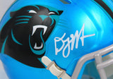 DJ Moore Autographed Carolina Panthers Flash Speed Mini Helmet-Beckett W Hologram *White Image 2