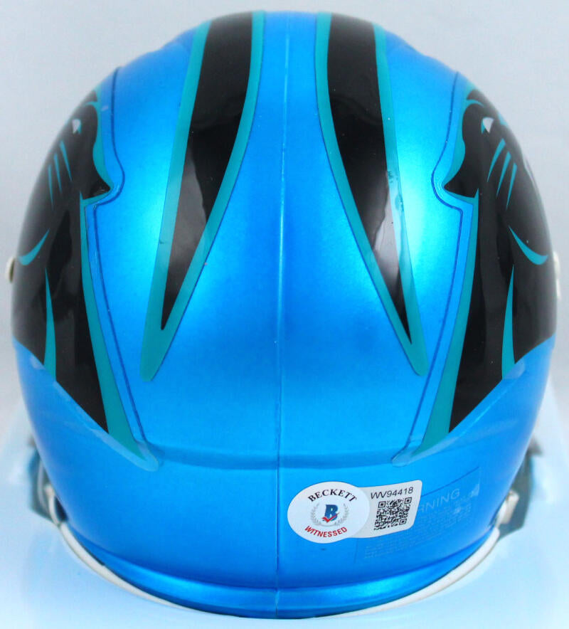 DJ Moore Autographed Carolina Panthers Flash Speed Mini Helmet-Beckett W Hologram *White Image 3