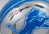 D'Andre Swift Autographed Detroit Lions Speed Mini Helmet-Beckett W Hologram *Black Image 2
