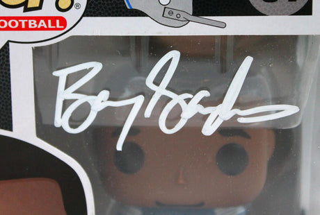 Barry Sanders Autographed Detroit Lions Funko Pop Figurine 81-Beckett W Hologram *White Image 2
