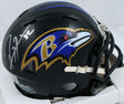 Ray Lewis Autographed Baltimore Ravens Speed Mini Helmet-Beckett W Hologram*Silver Image 1