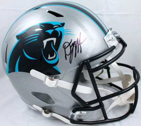DJ Moore Autographed Carolina Panthers F/S Speed Helmet-Beckett W Hologram *Black Image 1