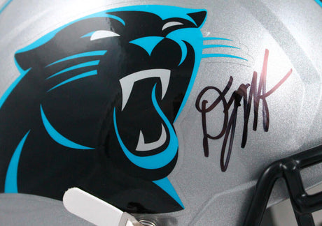 DJ Moore Autographed Carolina Panthers F/S Speed Helmet-Beckett W Hologram *Black Image 2