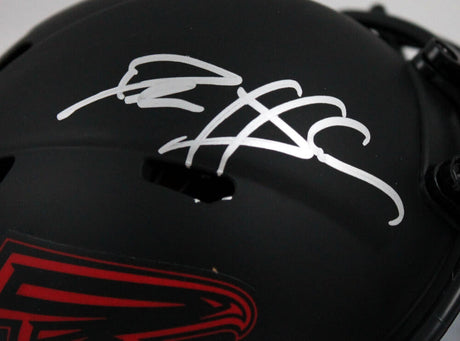 Deion Sanders Autographed Atlanta Falcons Eclipse Mini Helmet-Beckett W Hologram *Silver Image 2
