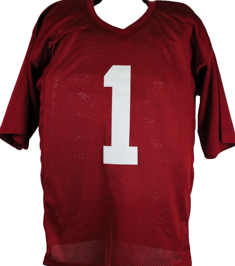 Jameson Williams Autographed Maroon College Style Jersey-JSA *Black Image 3