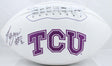 Trevone Boykin Autographed TCU Horned Frogs Logo Football- JSA Witnessed Auth Image 1