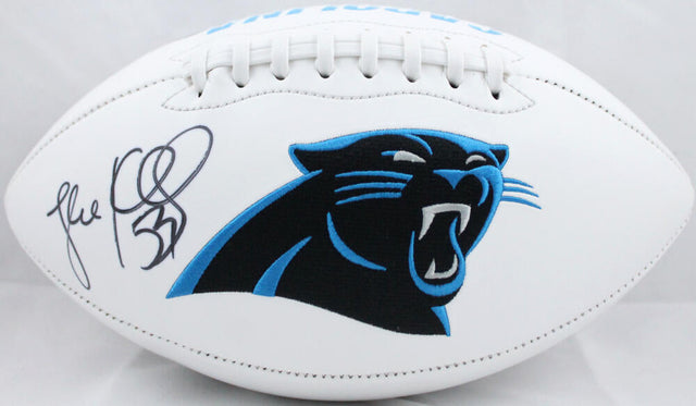 Luke Kuechly Autographed Carolina Panthers Logo Football- Beckett W Holo *Black Image 1