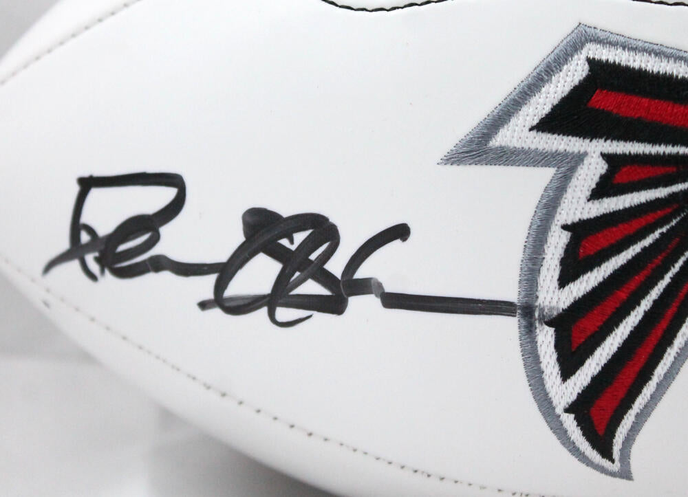 Deion Sanders Autographed Atlanta Falcons Wilson Logo Football- Beckett W Image 2