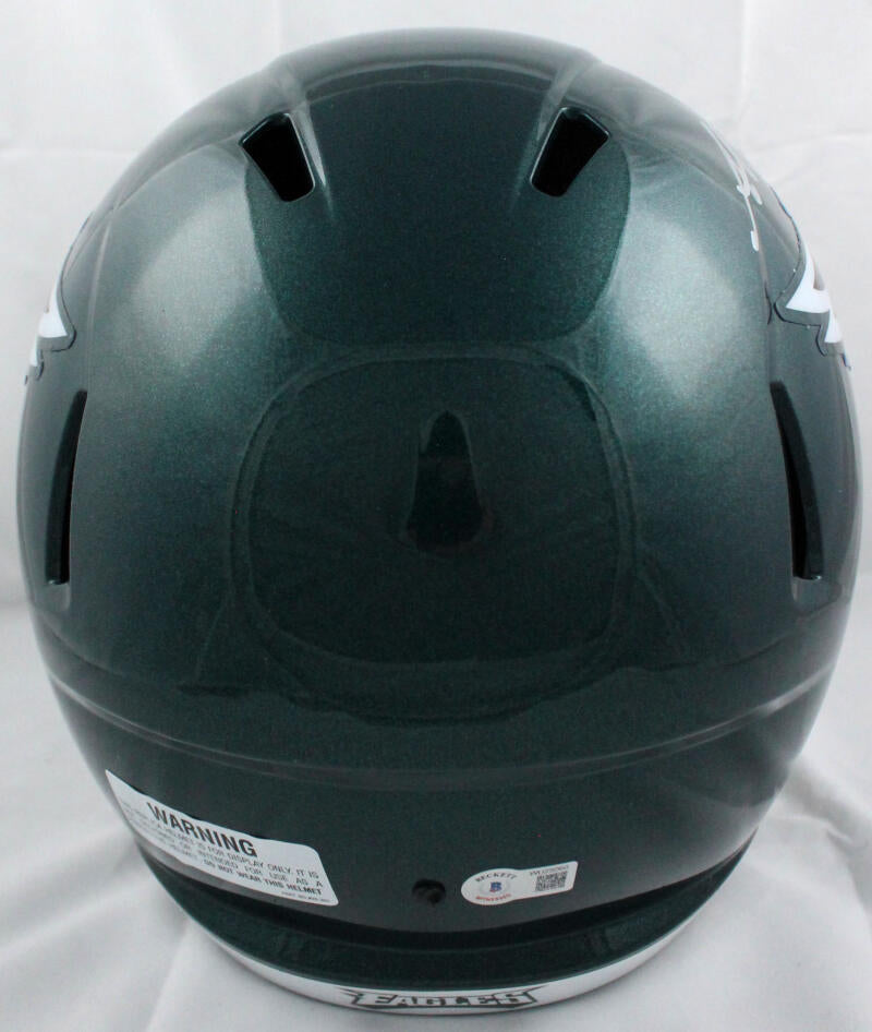 AJ Brown Autographed Philadelphia Eagles F/S Speed Helmet-Beckett W Hologram *Silver Image 4