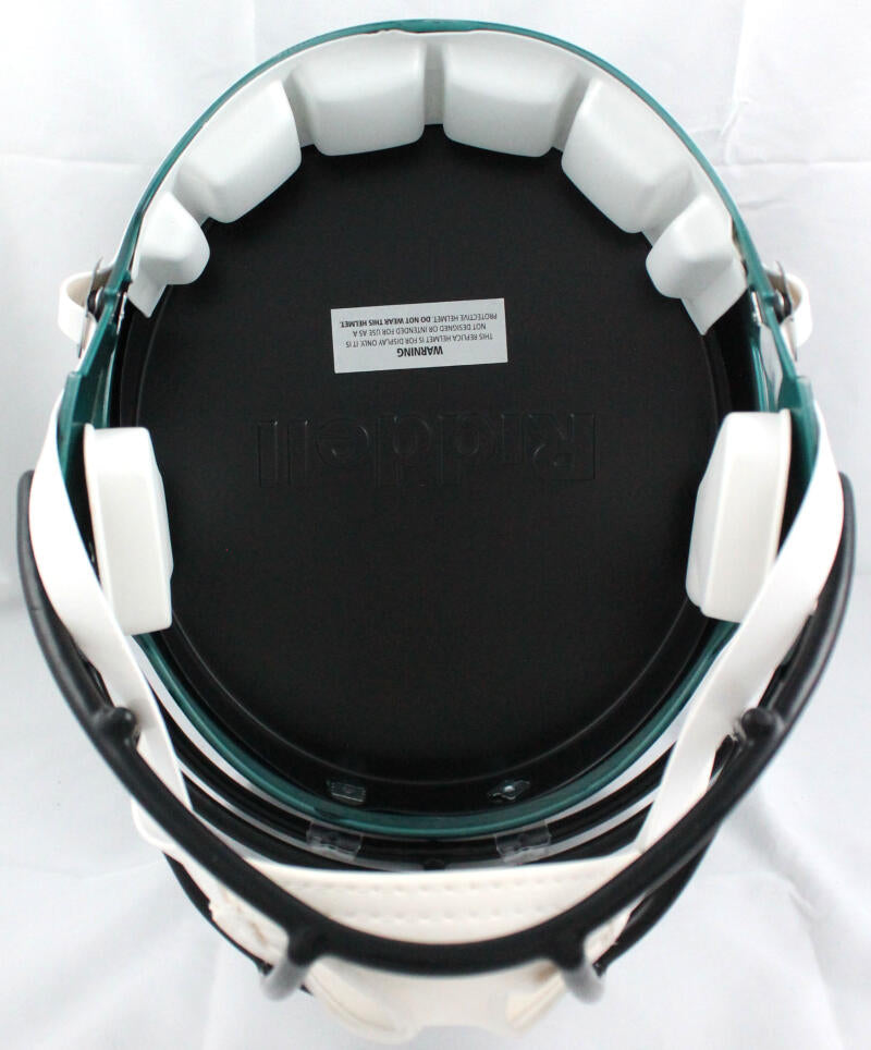 AJ Brown Autographed Philadelphia Eagles F/S Speed Helmet-Beckett W Hologram *Silver Image 5